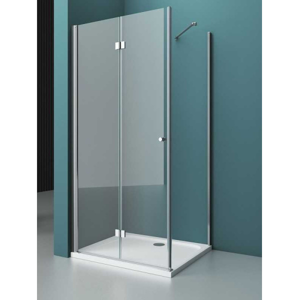 Душевой уголок BelBagno Albano 80x100 стекло прозрачное, профиль хром (ALBANO-ASH-1-80/100-C-Cr)