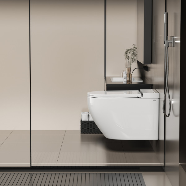 Унитаз подвесной Abber Bequem с импульсным смывом белый (AC1126P)