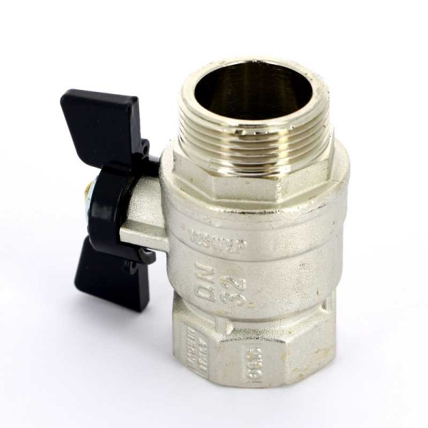 Кран Bugatti 1 1/4" ВН шаровый Arizona 607 (черная бабочка) (06070059)