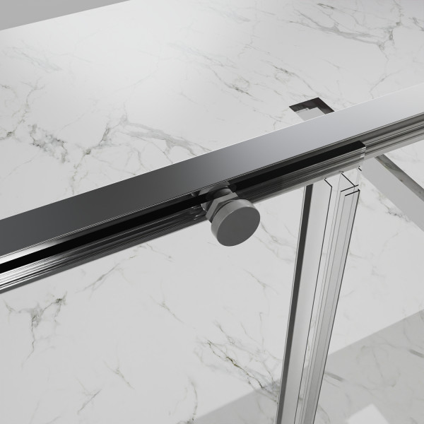 Дверь душевая Azario Shanghai 120x195 стекло прозрачное, профиль черный матовый (AZ-Y43-120-MB-CL)