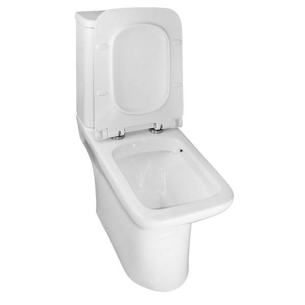 Унитаз напольный Azario Glory с сиденьем с микролифтом белый (AZ-49)