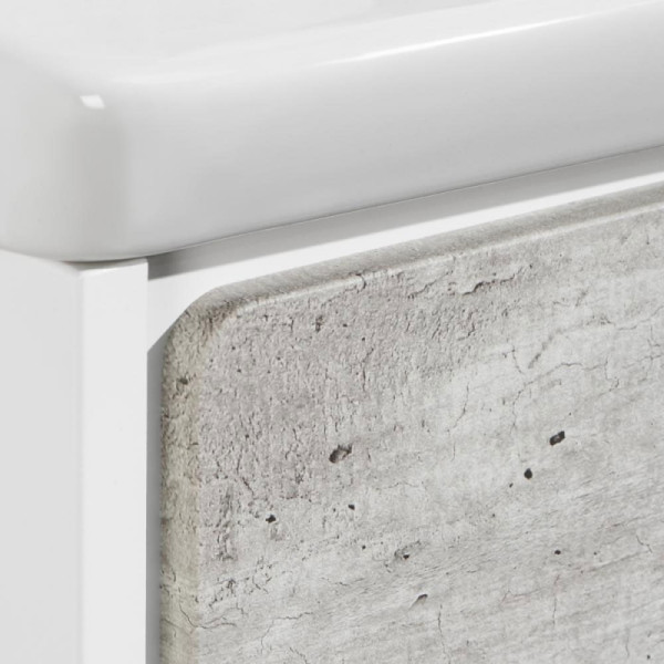 Тумба подвесная Roca Ronda 57,7x41,2x48 Бетон/белый матовый (ZRU9303002)