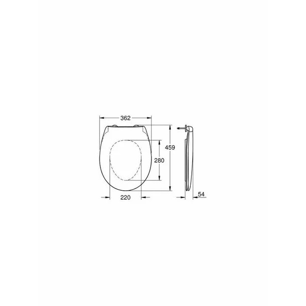Сиденье для унитаза Grohe Bau Ceramic (белый)