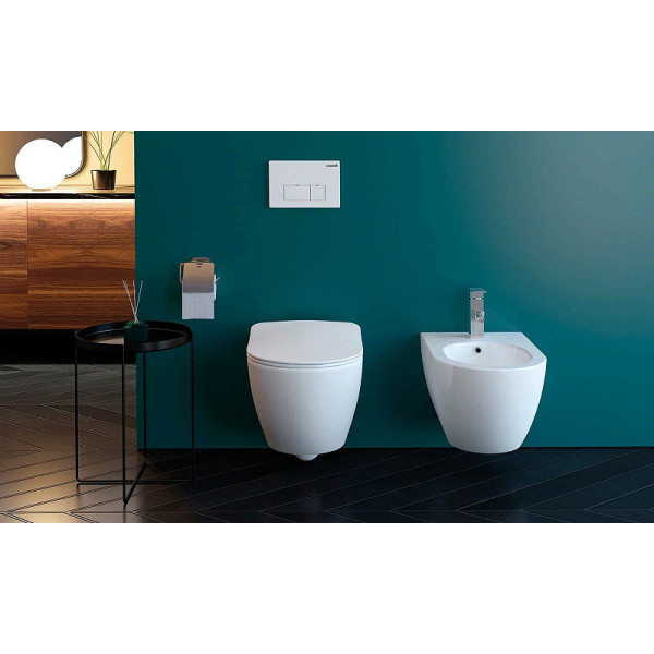 Унитаз подвесной Creavit Free безободковый, белый матовый (FE322-11MB00E-0000) Унитаз подвесной Creavit Free безободковый, белый матовый (FE322-11MB00E-0000)