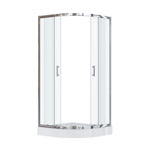 Душевой уголок Santek Вэлия 80x80x195 стекло (прозрачное, профиль хром (1WH501794)