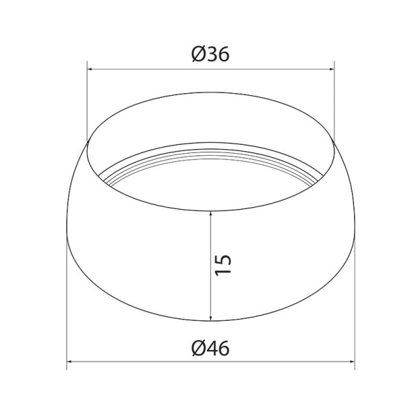 Крышка декоративная на гайку картриджа Melodia 40мм, латунь (MKP20751WP)