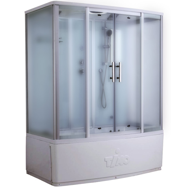 Душевая кабина Timo T-6670 Silver Fabric 170x88x220 стекло матовое, профиль хром (T-6670 SF) Душевая кабина Timo T-6670 Silver Fabric 170x88x220 стекло матовое, профиль хром (T-6670 SF)