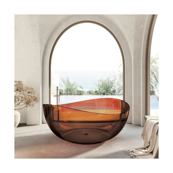 Ванна из полиэфирной смолы Abber Kristall 150x150x64,6 коричневая (AT9705Opal)