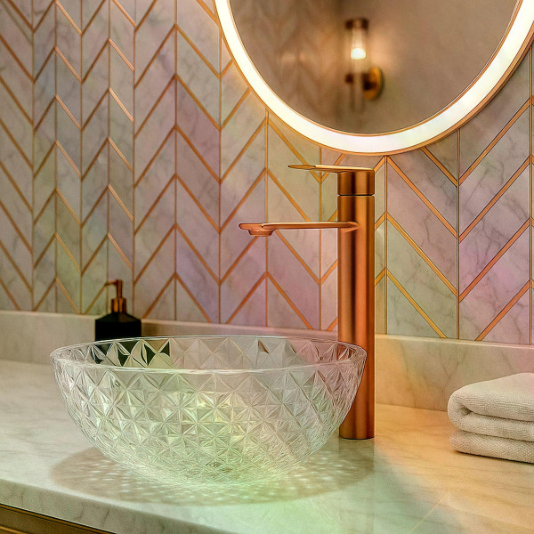 Смеситель для раковины Rea Storm медь матовая (REA-B3002) Смеситель для раковины Rea Storm медь матовая (REA-B3002)