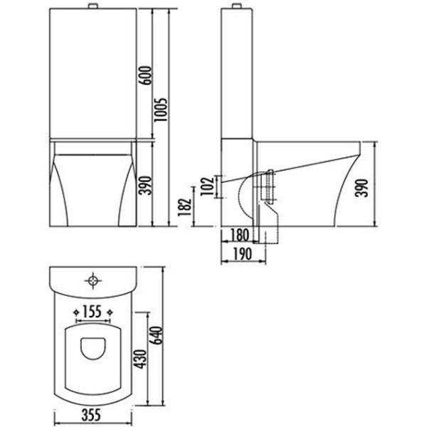 Бачок для унитаза Creavit Sorti белый (SR410-00CB00E-0000)
