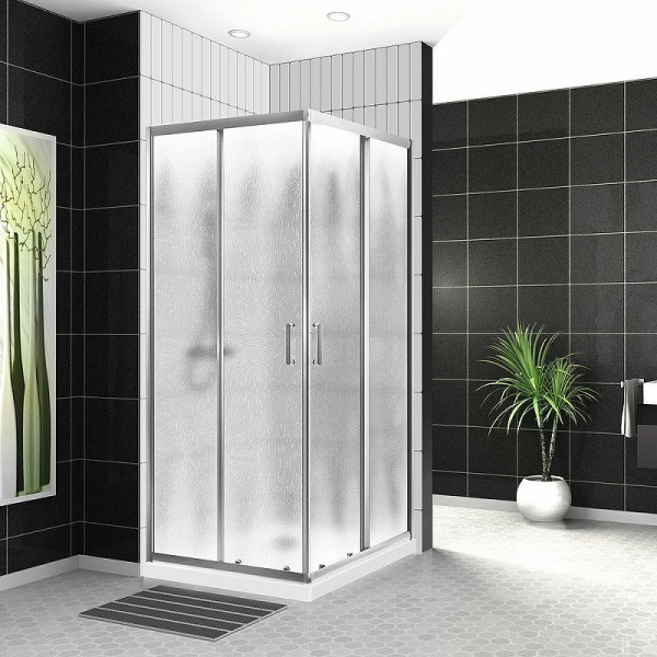 Душевой уголок BelBagno Uno-195 90x90x195 стекло Шиншилла, профиль хром (UNO-195-A-2-90-CH-CR) Душевой уголок BelBagno Uno-195 90x90x195 стекло Шиншилла, профиль хром (UNO-195-A-2-90-CH-CR)