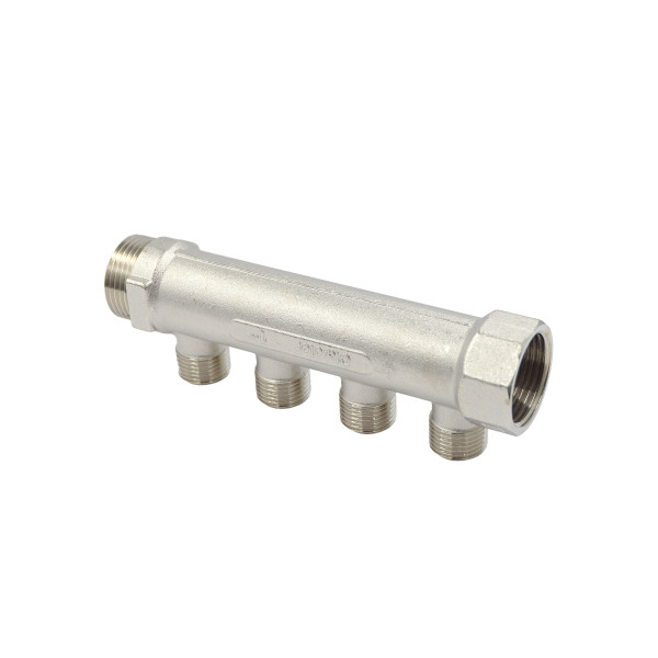 Коллектор 4 отвода 1"х1/2"Н Okseler (никель) (oks00374) Коллектор 4 отвода 1"х1/2"Н Okseler (никель) (oks00374)
