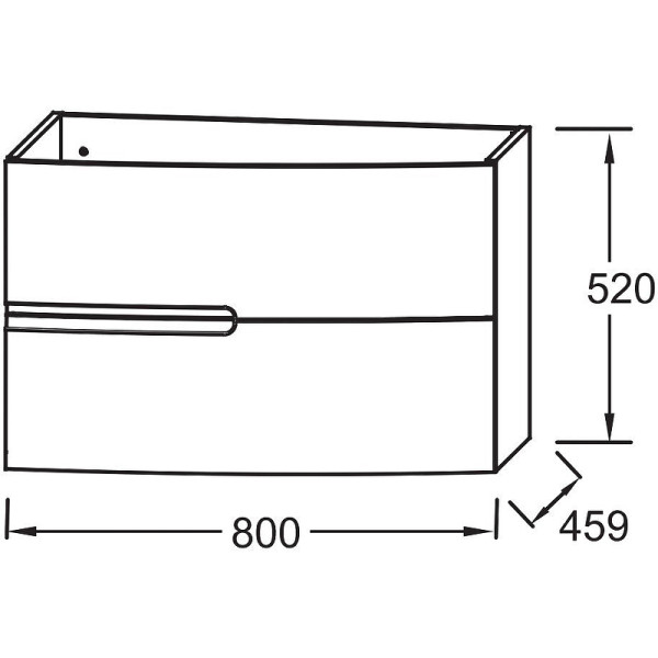 Тумба подвесная Jacob Delafon Nona 80 синий бархат (EB1888RU-G98)