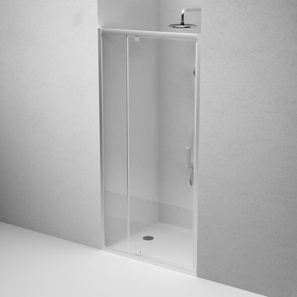 Душевая дверь AM.PM Gem 100x195 стекло прозрачное, профиль хром матовый (W90G-100-1P-MT)