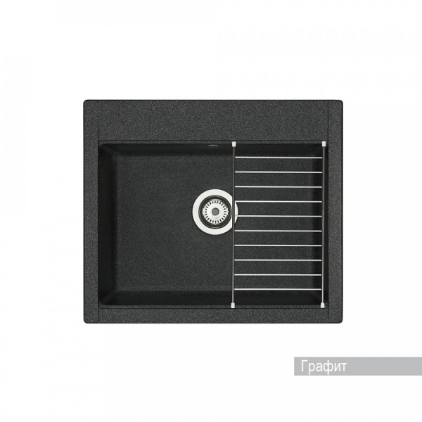 Мойка для кухни врезная Aquaton Делия 60 517x602x218 графит (1.A715.2.32L.D21.0) Мойка для кухни врезная Aquaton Делия 60 517x602x218 графит (1.A715.2.32L.D21.0)