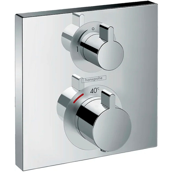 Смеситель для душа Hansgrohe Ecostat Square с термостатом хром (15712000) Смеситель для душа Hansgrohe Ecostat Square с термостатом хром (15712000)
