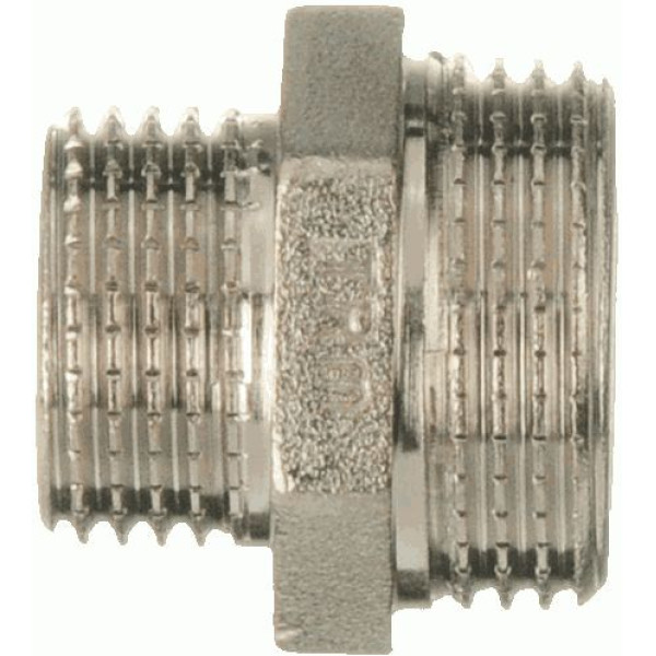 Ниппель переходной 1/2"х3/4" TeRma (никель) (06011) Ниппель переходной 1/2"х3/4" TeRma (никель) (06011)