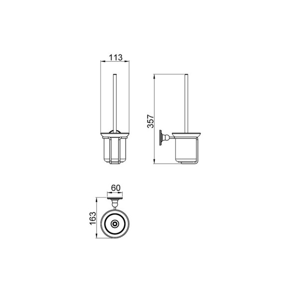 Щетка для туалета Timo Nelson 150061/00 chrome (150061/00)