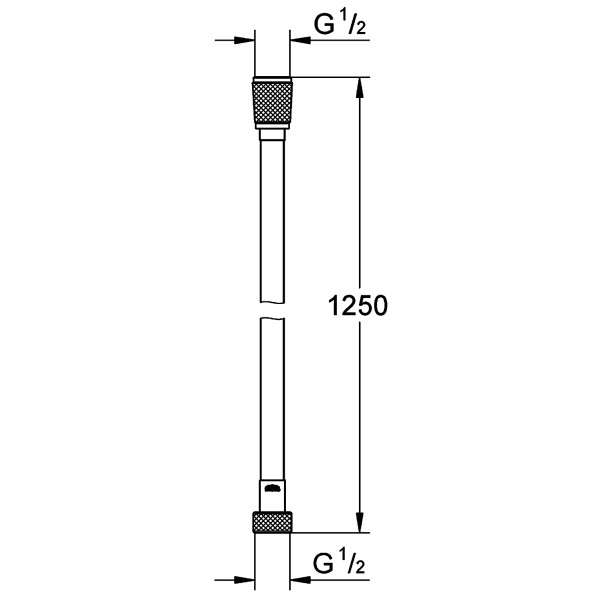 Шланг для душа Grohe Silverflex 125 см (хром)