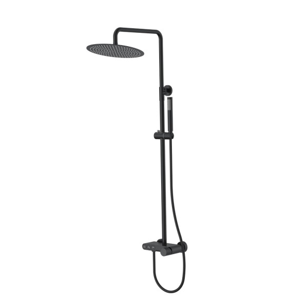 Душевая система Stick black spirale B черный (128-BB.4)