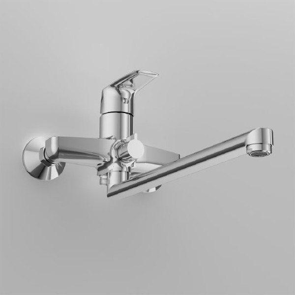 Смеситель для ванны и душа AM.PM Gem с изливом (F90A90000)