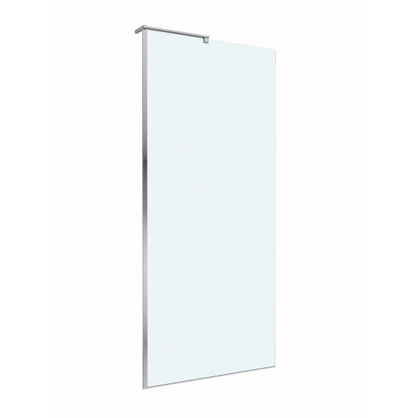 Душевое ограждение BelBagno Uno 80x200 стекло прозрачное, профиль хром глянцевый (UNO-L-1-TB-80-C-Cr)