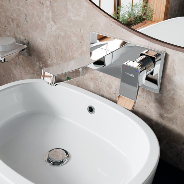 Смеситель для раковины встраиваемый WasserKRAFT хром (10630)