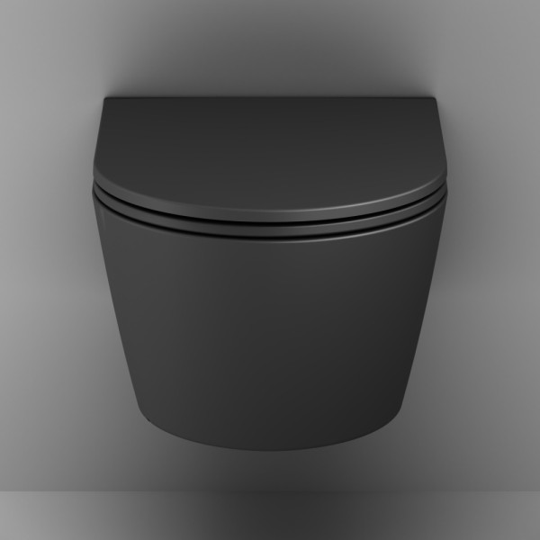 Унитаз подвесной AM.PM Func 54 см FlashClean с сиденьем микролифт черный матовый (C8F1701MBSC) Унитаз подвесной AM.PM Func 54 см FlashClean с сиденьем микролифт черный матовый (C8F1701MBSC)