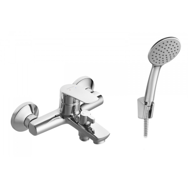 Смеситель для ванны и душа Santek Марион хром с душевым гарнитуром (WH5A1006C001) Смеситель для ванны и душа Santek Марион хром с душевым гарнитуром (WH5A1006C001)