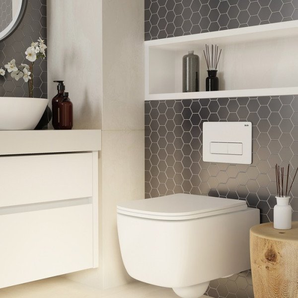 Клавиша смывная Iddis 010 глянцевая белая (UNI10W0i77)