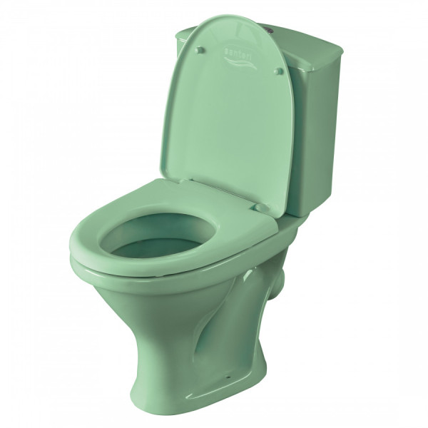 Унитаз-компакт Santeri Вест салатовый 375x626x780 с сиденьем полипропилен салатовый (1.P201.8.S04.00B.F)