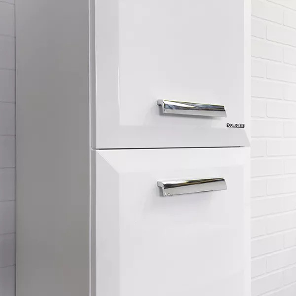 Пенал подвесной Comforty Империя 350x360x1855 белый глянцевый (00-00014791)