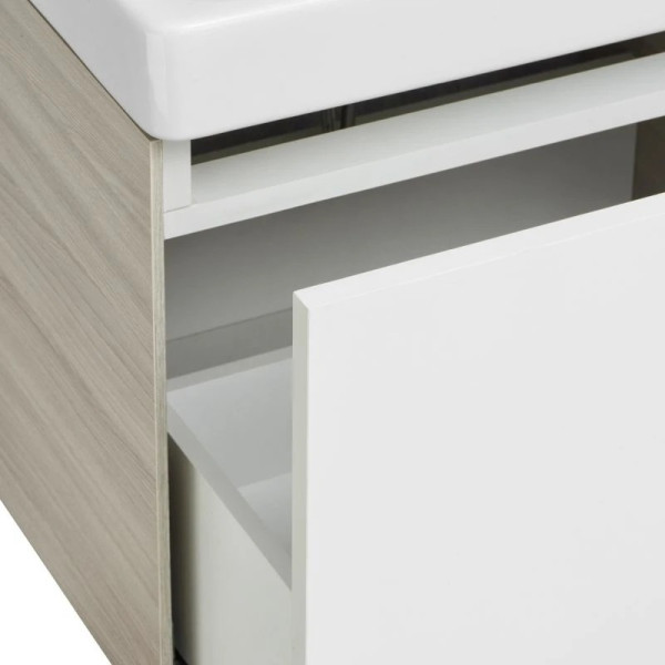 Тумба-умывальник Aquaton Асти 70 белый/ясень шимо/1WH501628 Умывальник Адриана 70 (1A2630K0AXD70)