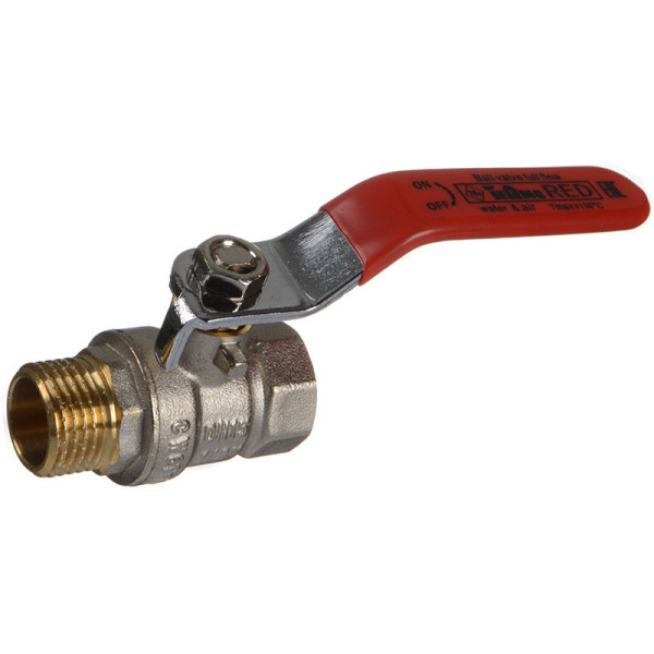 Кран 1/2" ВН шаровый TeRma RED (красная ручка) (31002)
