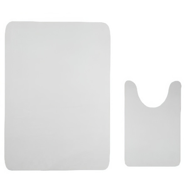 Коврик для ванной RGW 90x60+60x40 белый (6241011-101)