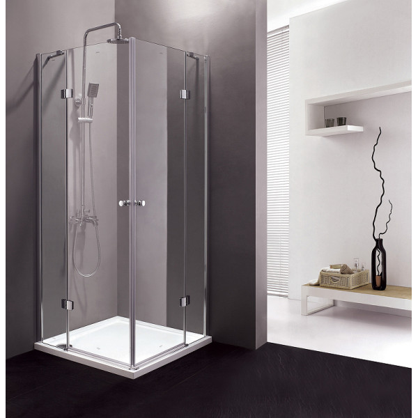 Душевой уголок Cezares Verona 120x120x195 стекло матовое, профиль хром (VERONA-W-A-2-120-P-Cr)