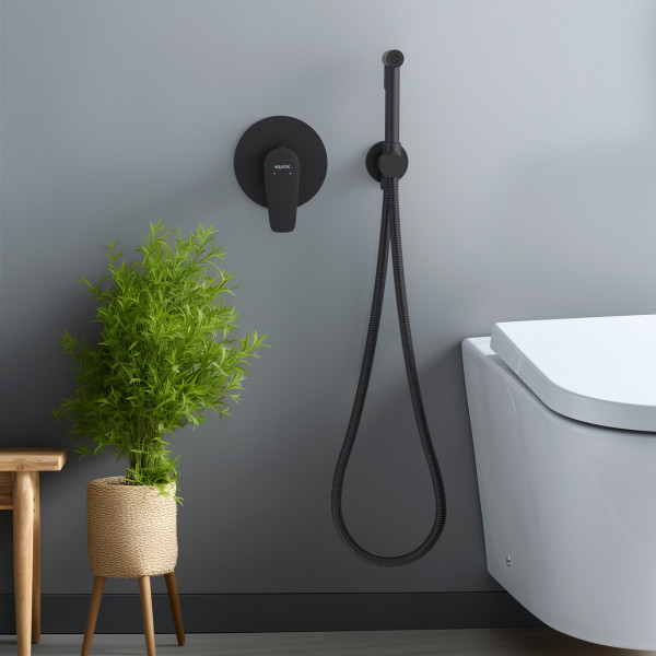 Смеситель с гигиеническим душем Aquatek Бетта черный матовый (AQ1119MB) Смеситель с гигиеническим душем Aquatek Бетта черный матовый (AQ1119MB)