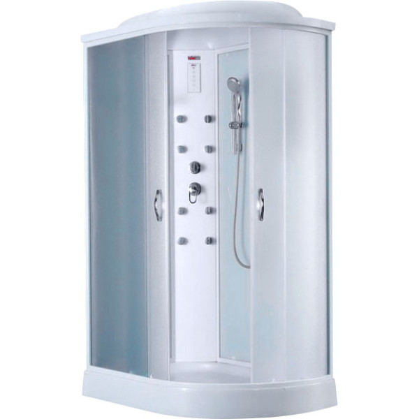 Душевая кабина с гидромассажем Timo TE-0702 L 120x80x218 стекло матовое рифленое, профиль белый (TE-0702 L) Душевая кабина с гидромассажем Timo TE-0702 L 120x80x218 стекло матовое рифленое, профиль белый (TE-0702 L)