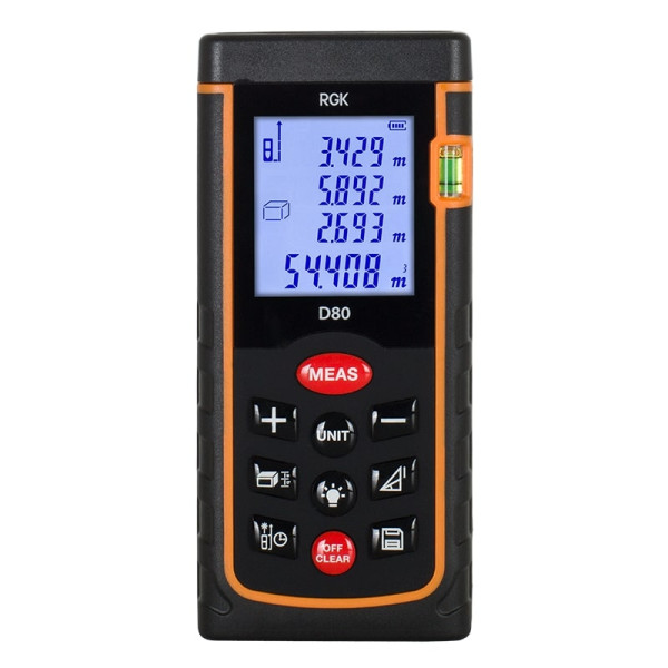 Дальномер лазерный RGK D80 (4610011871832) Дальномер лазерный RGK D80 (4610011871832)
