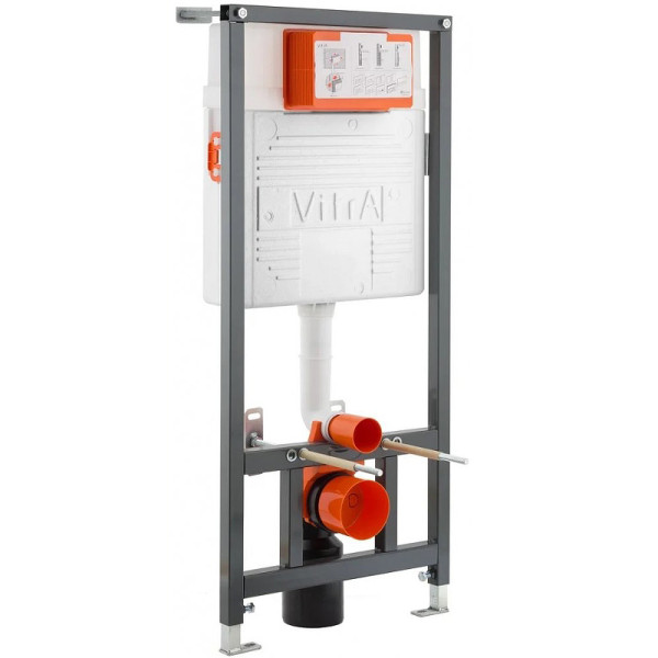 Комплект инсталляция с унитазом Vitra Metropole L-Box с клавишей хром (9820B003-7201)