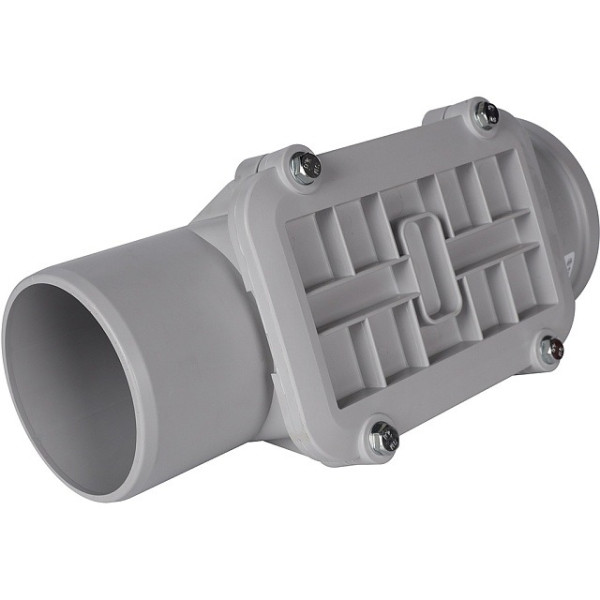 Ревизия 110 Stout с прямоугольной крышкой (PP, серая) SKB-0014-000110