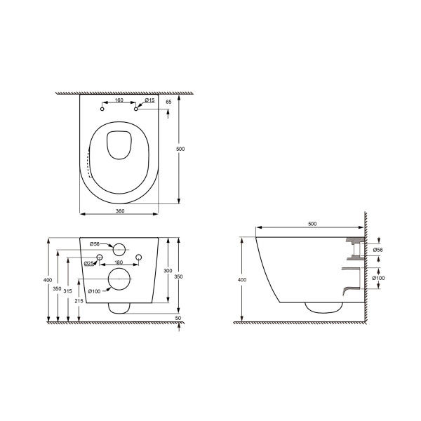 Унитаз подвесной Aquatek Либерти белый (AQ1999T-00) Унитаз подвесной Aquatek Либерти белый (AQ1999T-00)
