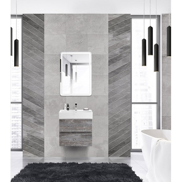 Тумба подвесная Cezares Molveno 46 60x50 Legno Grigio (MOLVENO 46-60-2C-SO-LG)