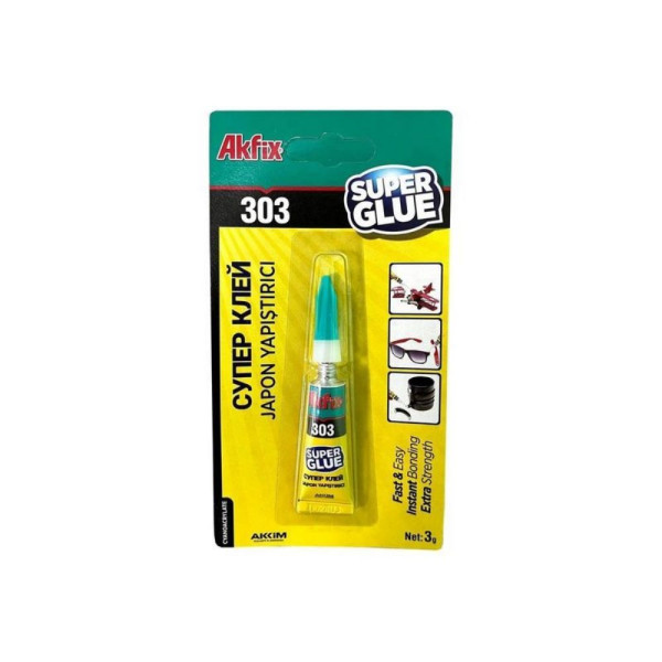 Супер-клей Akfix 303, 3 гр. (GA0031) Супер-клей Akfix 303, 3 гр. (GA0031)