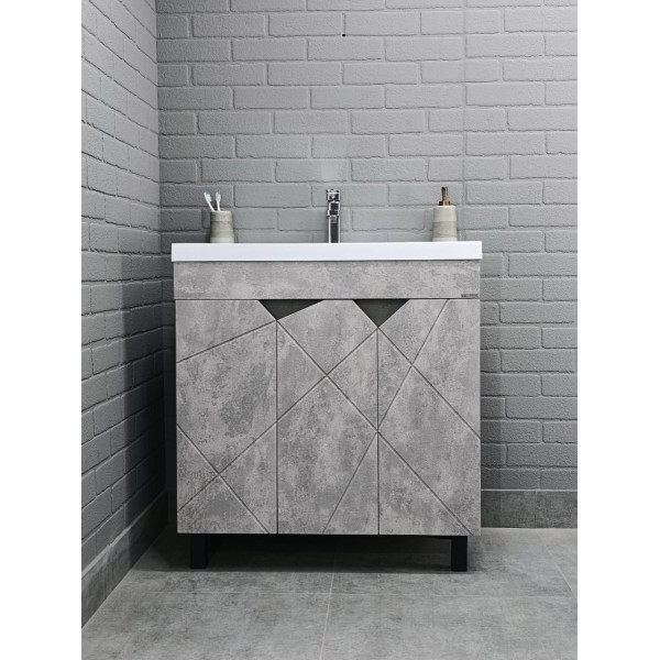 Тумба напольная Classica 80 Vector светлый бетон без ящика Домино (DV6614T) Тумба напольная Classica 80 Vector светлый бетон без ящика Домино (DV6614T)