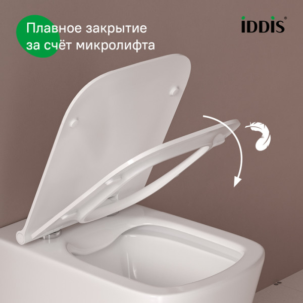 Сиденье для унитаза Iddis EasyFix 005 дюропласт SoftClose (005DPSEi31)