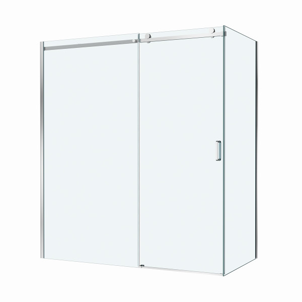 Душевой уголок BelBagno Soft Close-2 180x80x200 стекло прозрачное, профиль хром глянцевый (SOFT_CLOSE-2-AH-1-180/80-C-Cr)