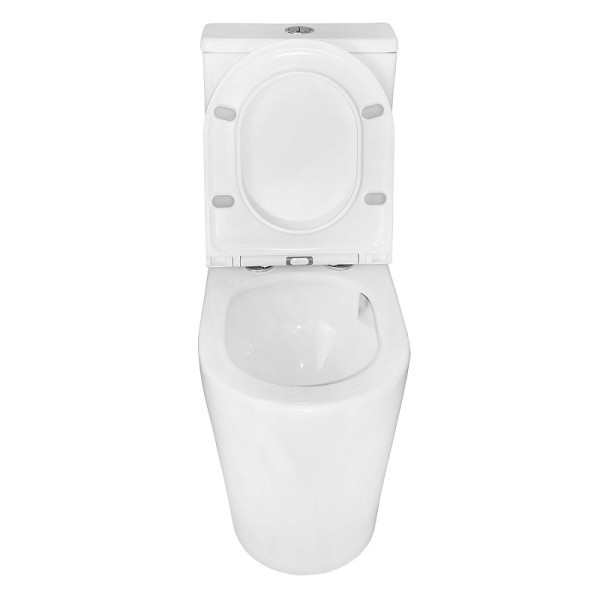 Унитаз напольный Azario Conto с сиденьем с микролифтом белый (AZ-T005BR)