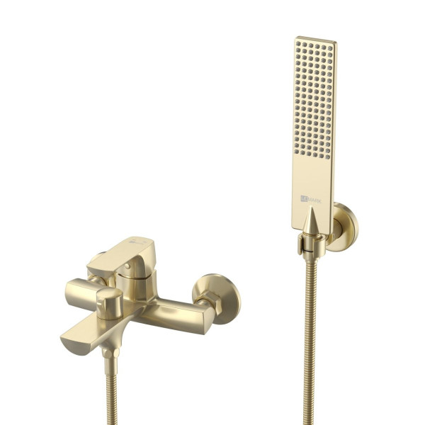 Смеситель для ванны и душа Lemark Ursus золото светлое (LM7214BG) Смеситель для ванны и душа Lemark Ursus золото светлое (LM7214BG)