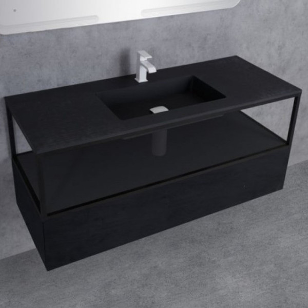 База под металлический каркас Cezares Cardo 120x25 Nero (CADRO-120-1C-SO-NR-BLUM)